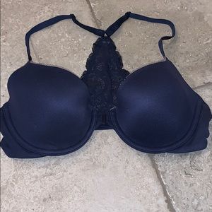 Victoria’s Secret Lined Demi Racerback Navy 34C